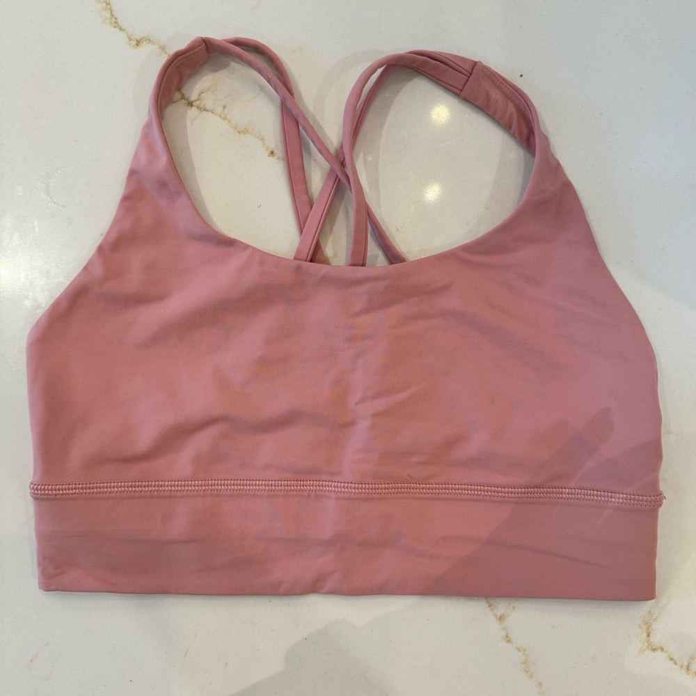LULULEMON Coral Energy Bra Long Size 8